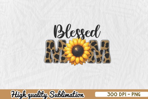 Blessed Mom Sunflower Animal PNG: A Versatile Graphic for Crafts and Local Branding