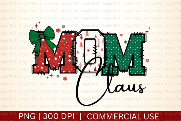 Christmas Mom Claus Doodle PNG: A Versatile Graphic Design Asset for Crafty Content Creators