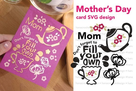 Mother's Day SVG Card Design: A Versatile Graphic Asset for Crafters