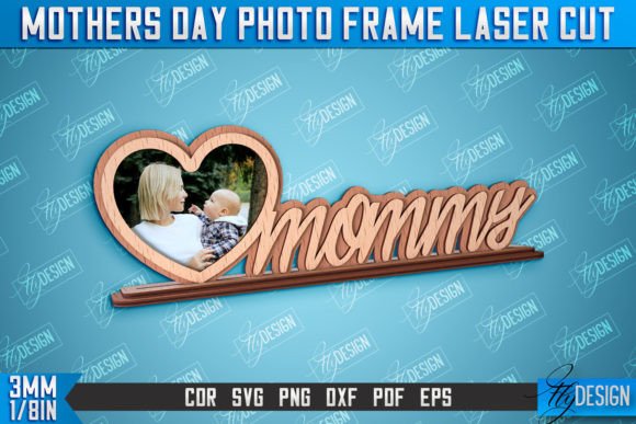 Mother’s Day Photo Frame I Love Mom – A Versatile Graphic for Crafts