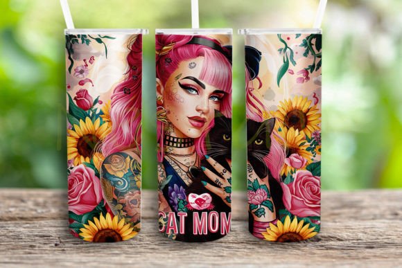 Review: Cat Mom Tumbler Wrap Png for Embroidery