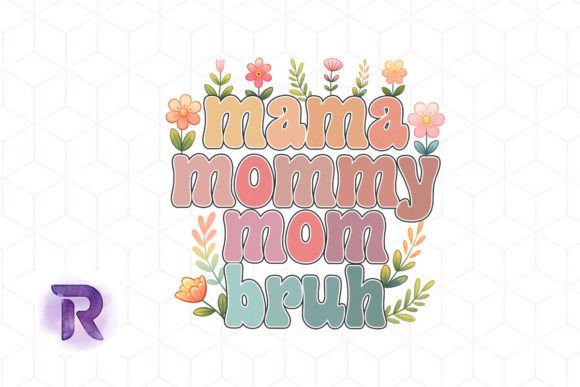 Trendy Mama Mommy Mom Summer Design: A Versatile Graphic for Crafts